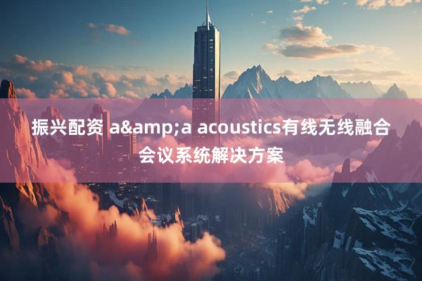 振兴配资 a&a acoustics有线无线融合会议系统解决方案